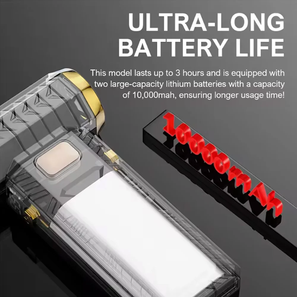 AliExpress M18 Brushless Turbo Blower Jet Fan 400000RPM Powerful Electric Portable Dust Cleaner 53m/s Type-C Charging Violent Fan, view 3