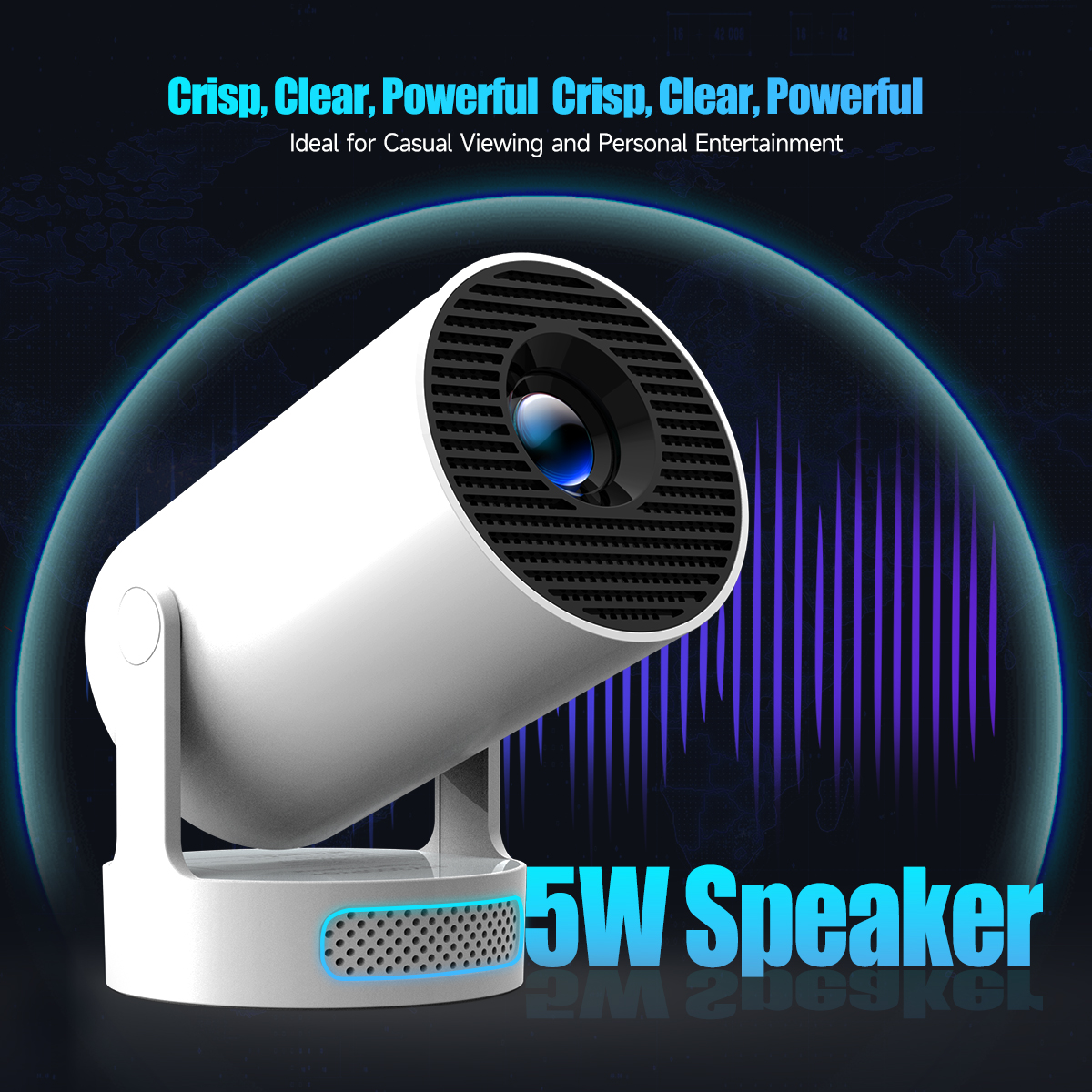 AliExpress Magcubic 8K Wifi6 Projector 290ANSI Android 14 Dual WIFI Allwinner H726 BT5.4 1280*720P Home Cinema Outdoor Portable HY300 Pro +, view 4