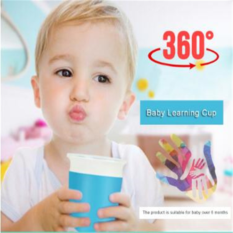 AliExpress Magic Baby Cups Can Be Turned Baby Learning Drinking Cup Leakproof Child Water Cup Bottle 240ml Copos Learning Cup Baby Cup, view 2