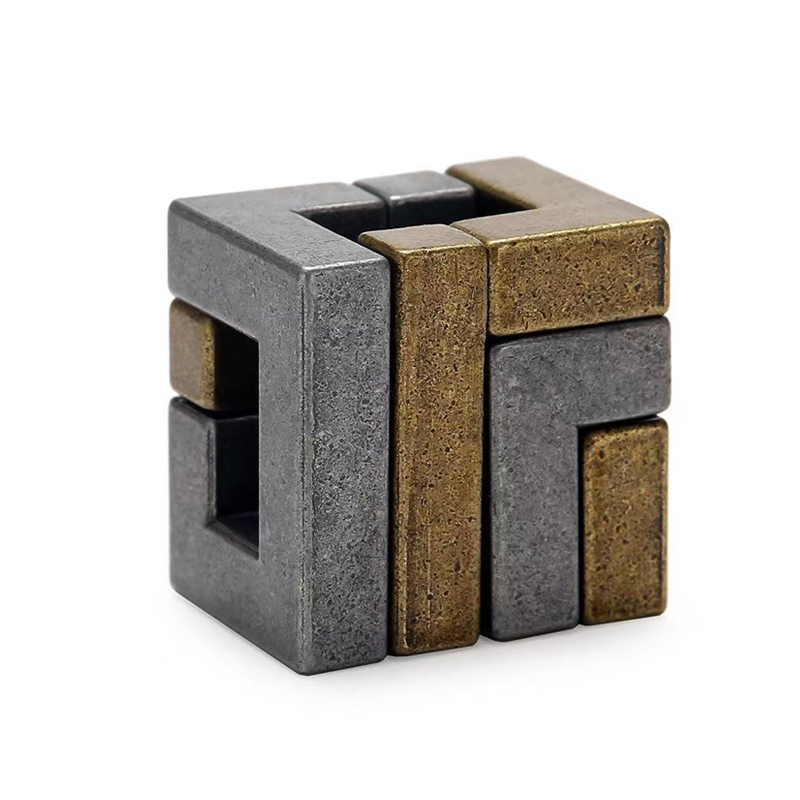AliExpress Magic Difficult Brain Teaser IQ Test Metal Puzzle Toy Mind Challenge Unlock Interlocking Educational Gifts For Kids Boys Girls, view 2