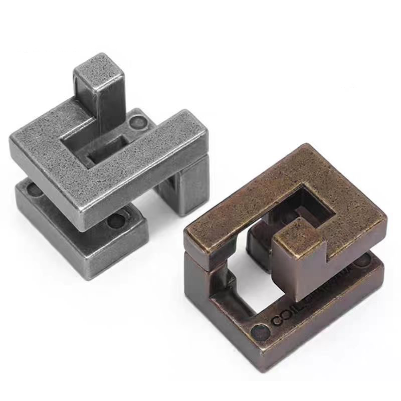 AliExpress Magic Difficult Brain Teaser IQ Test Metal Puzzle Toy Mind Challenge Unlock Interlocking Educational Gifts For Kids Boys Girls, view 3