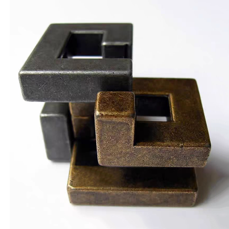 AliExpress Magic Difficult Brain Teaser IQ Test Metal Puzzle Toy Mind Challenge Unlock Interlocking Educational Gifts For Kids Boys Girls, view 5