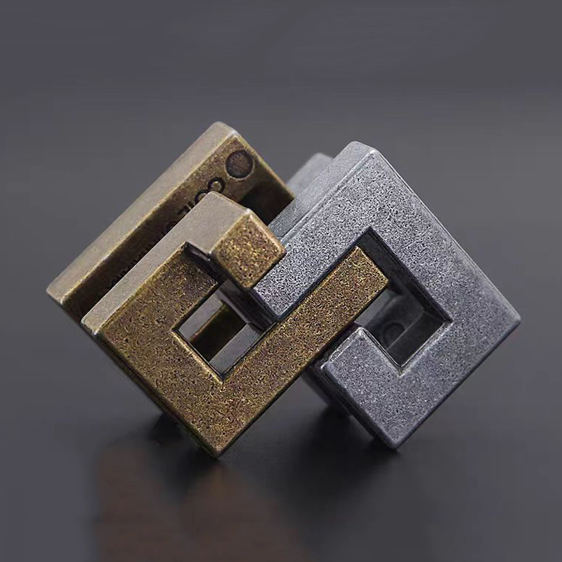 AliExpress Magic Difficult Brain Teaser IQ Test Metal Puzzle Toy Mind Challenge Unlock Interlocking Educational Gifts For Kids Boys Girls, view 6