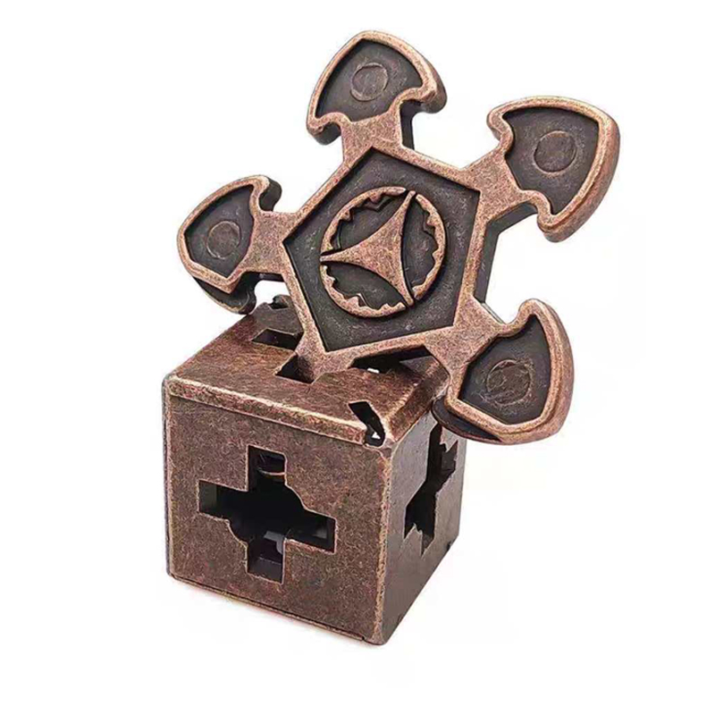 AliExpress Magic Metal Brain Teaser Puzzles Educational Toys for Kids Children Teens IQ Logic Test Disentanglement Mind Challenge, view 2