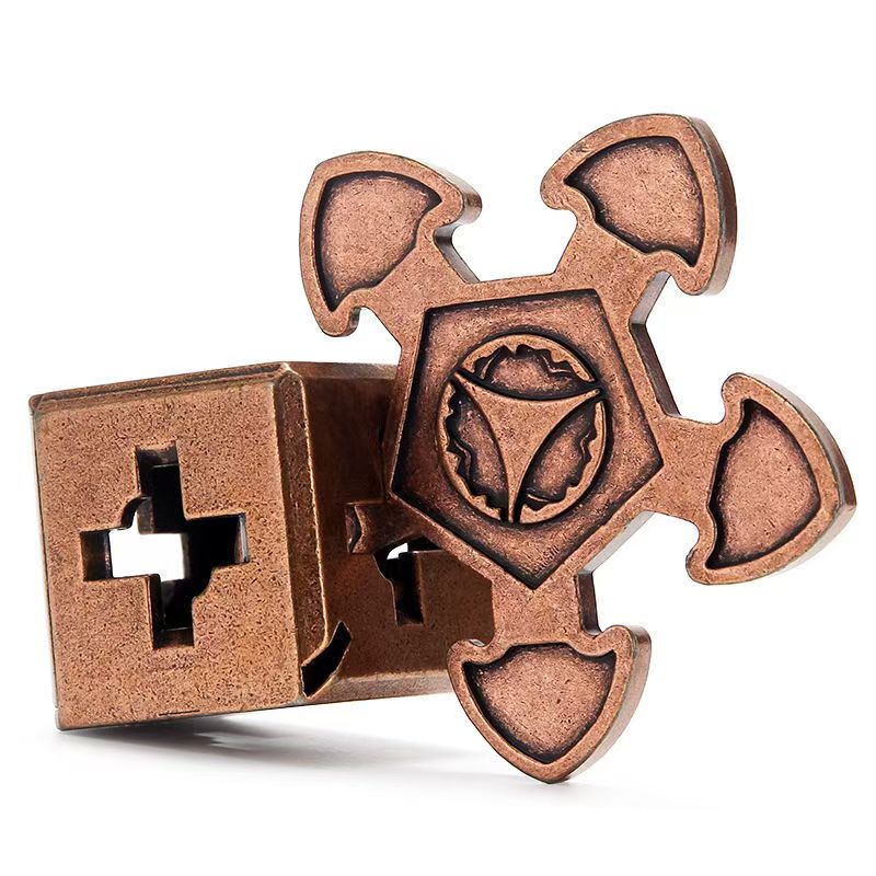 AliExpress Magic Metal Brain Teaser Puzzles Educational Toys for Kids Children Teens IQ Logic Test Disentanglement Mind Challenge, view 4