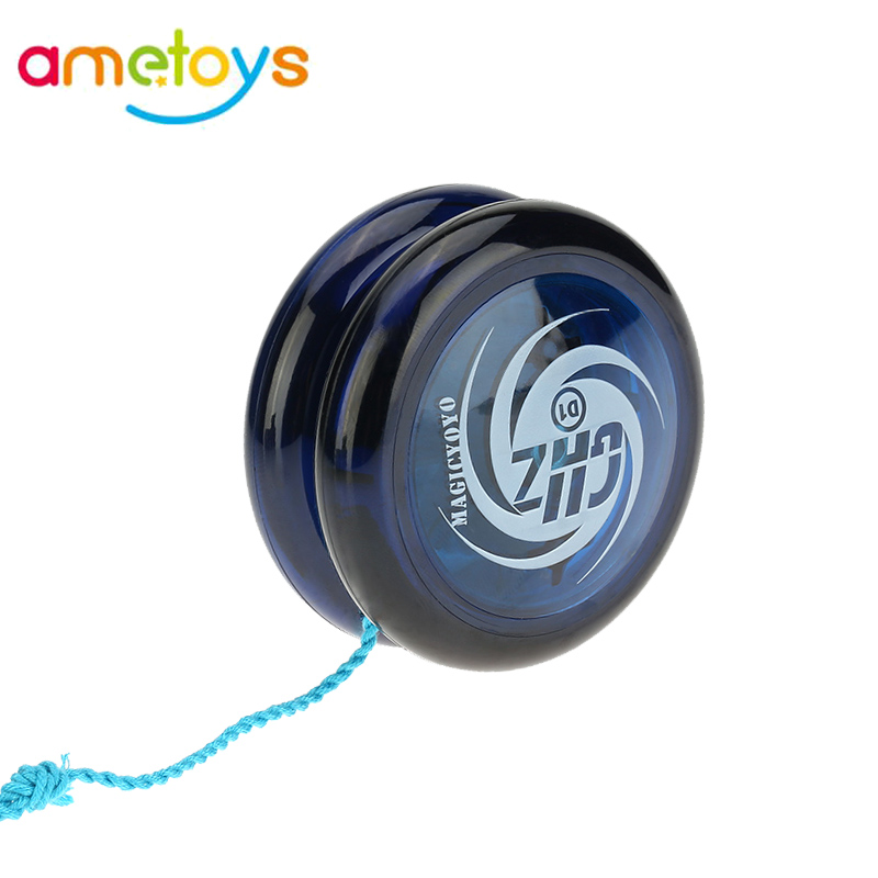 AliExpress Magic Yoyo D1 Poly Carbonate Plastic Loop Yo-yo Narrow Plain Shaft Star Burst System with Spinning String for Kids
