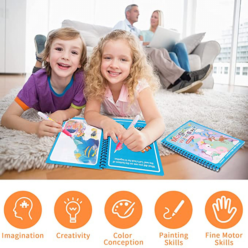 AliExpress Reusable Magic Water Drawing Book, view 6