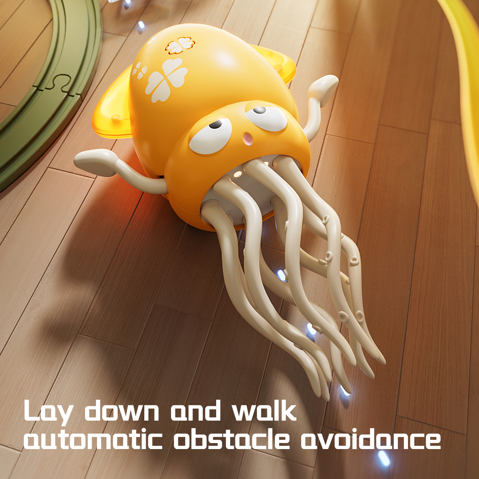 AliExpress Magical Dancing Octopus Sensing Obstacle Avoidance Octopus Light Music Crawling Toy Children's Birthday Gift, view 3