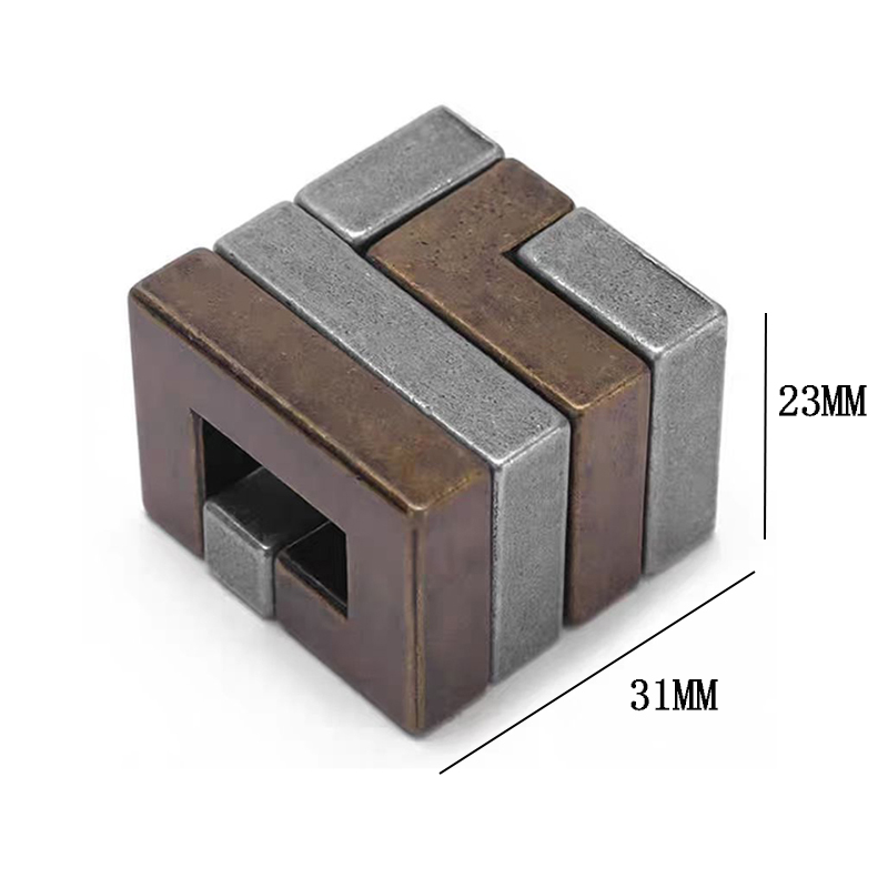 AliExpress Magical Hard Brain Riddle IQ Quiz Metal Disentanglement Puzzle Brain Training Unlock Game Learning Presents for Boys Girls Kids, view 6