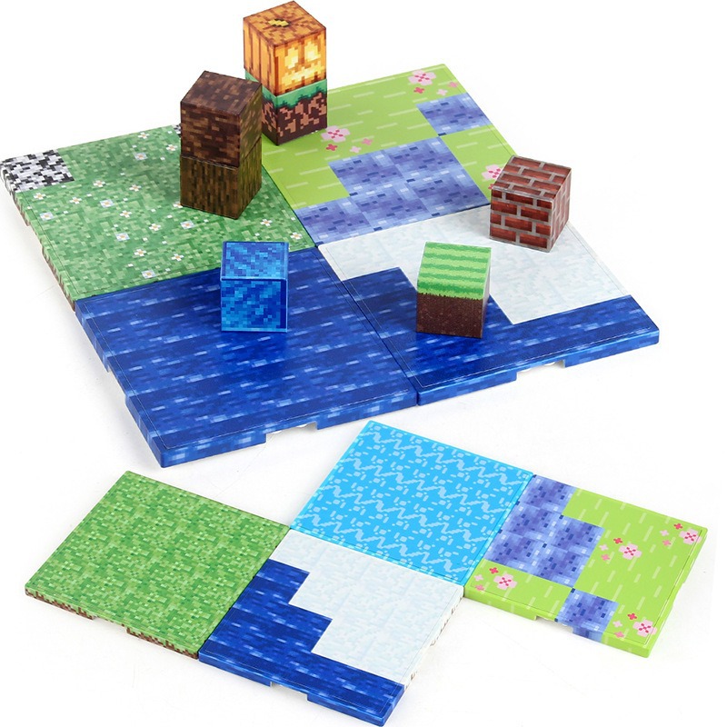 AliExpress Magnetic Base Plate Variety Baseplates Match Mine World Magnetic Building Blocks Toys for Boys and Girls 3+ DIY Children Toy, view 3