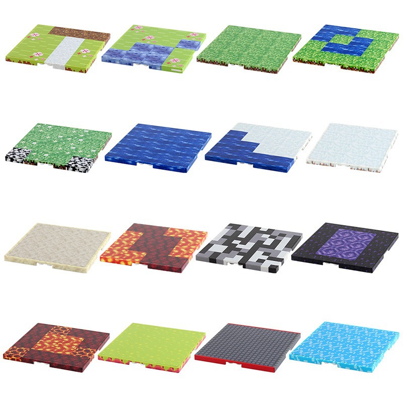 AliExpress Magnetic Base Plate Variety Baseplates Match Mine World Magnetic Building Blocks Toys for Boys and Girls 3+ DIY Children Toy, view 5