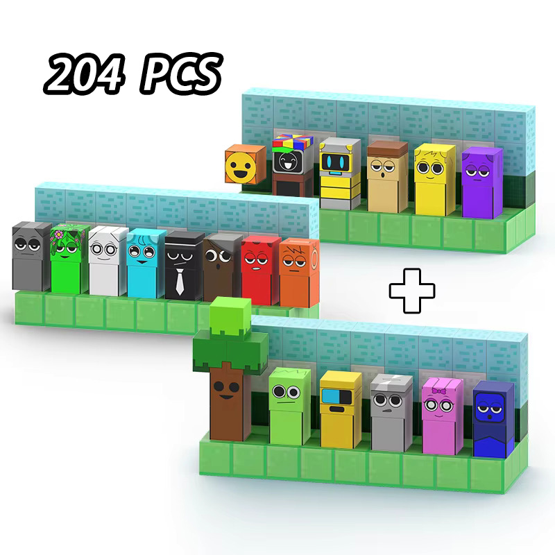 AliExpress Magnetic Building Block Sprunki Magnet Cube Mine World Kid Gift Set for Boy Girl Children Age 3+ DIY Model STEM Sensory MusicToy, view 6