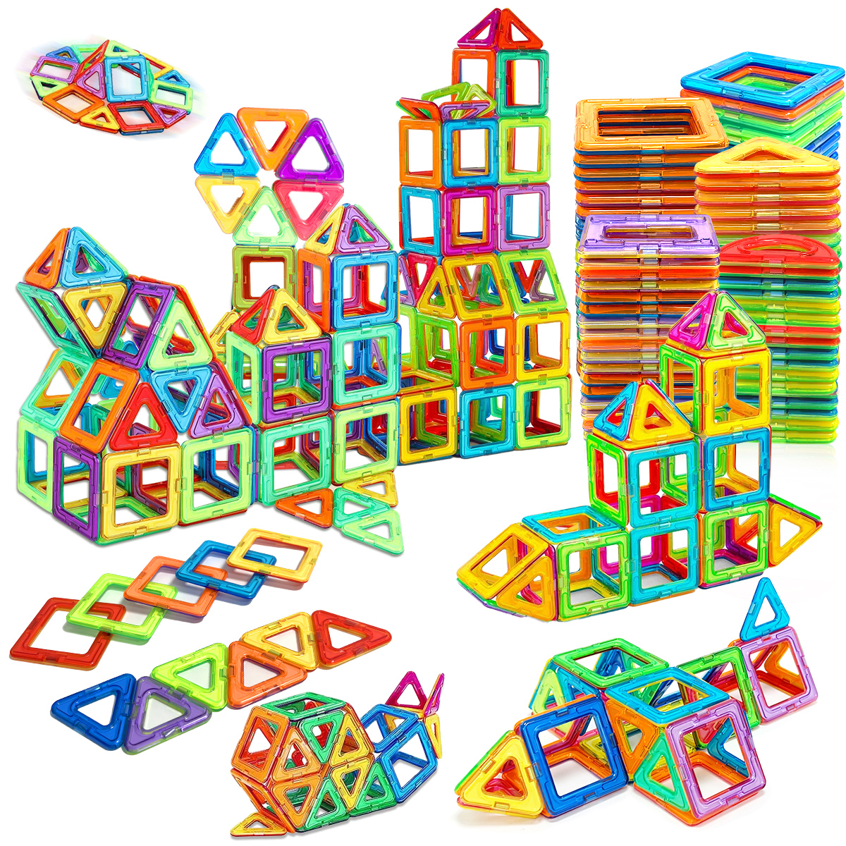 AliExpress Magnetic Building Blocks DIY Magnets Toys Medium Size STEM Toys Construction Toys Learning Educational Magnet Toys