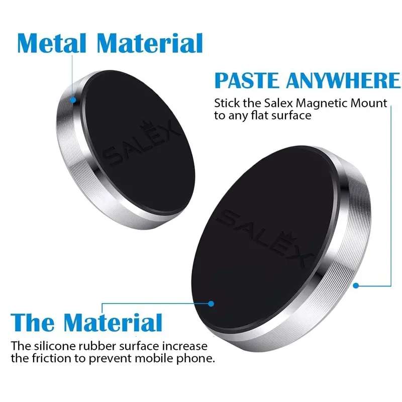 AliExpress Magnetic Car Phone Holder Universal Car Phone Stand for iPhone Xiaomi Huawei Samsung Dashboard Wall Mounted Car Magnet Sticker, view 3