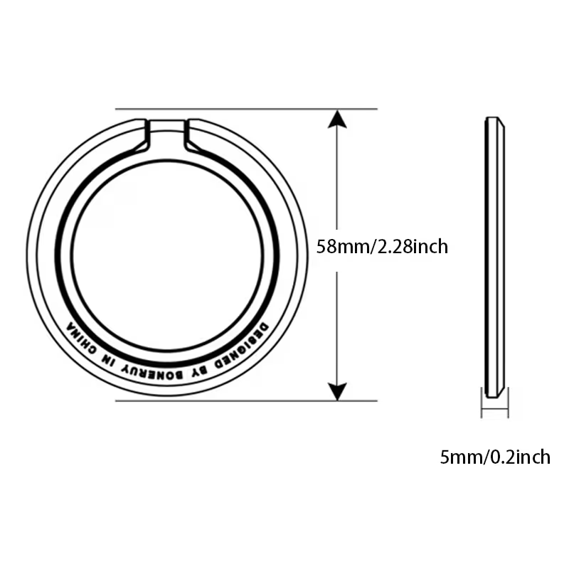 AliExpress Magnetic Phone Ring Holder with Kickstand, view 6