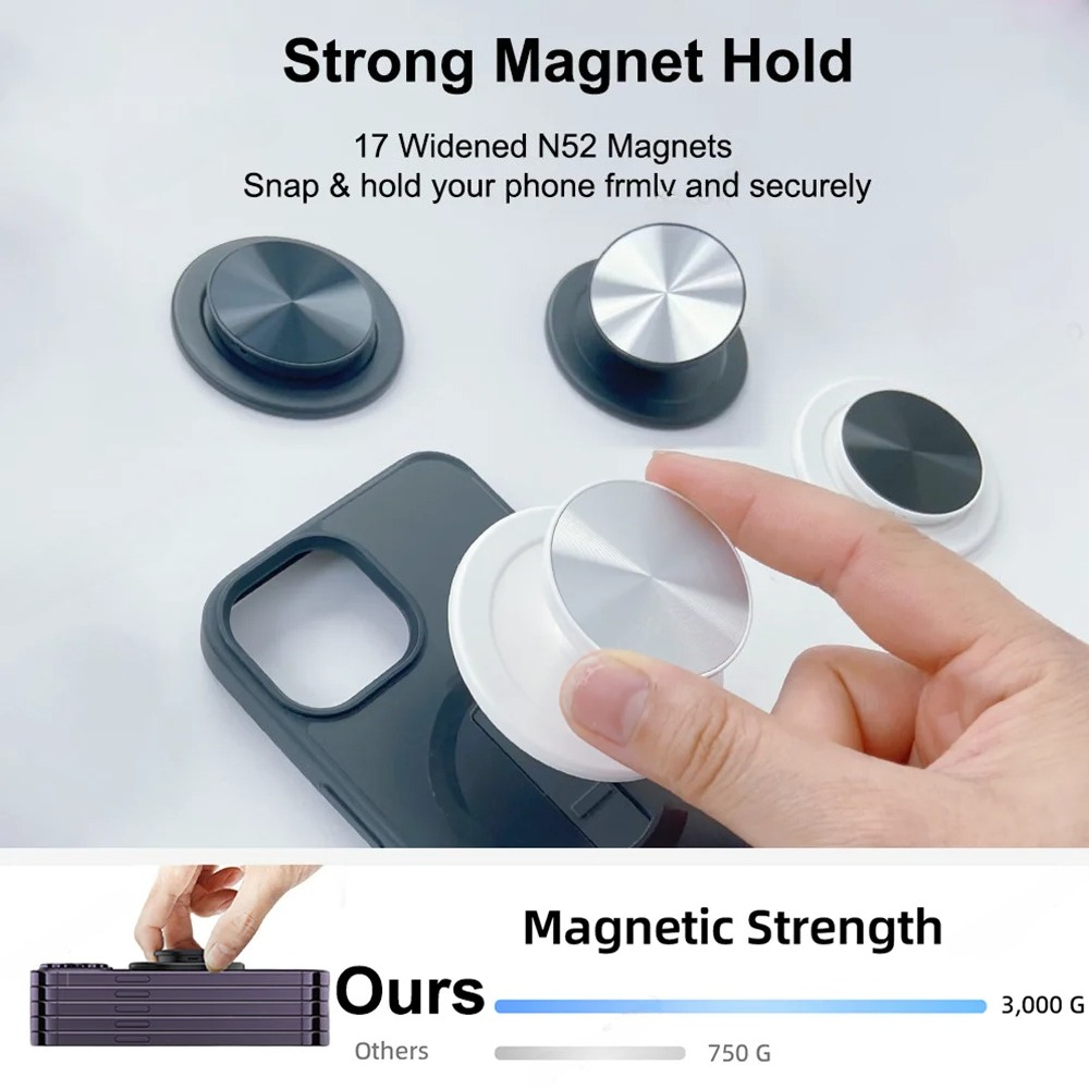 AliExpress Magnetic Foldable Phone Grip and Stand, view 2
