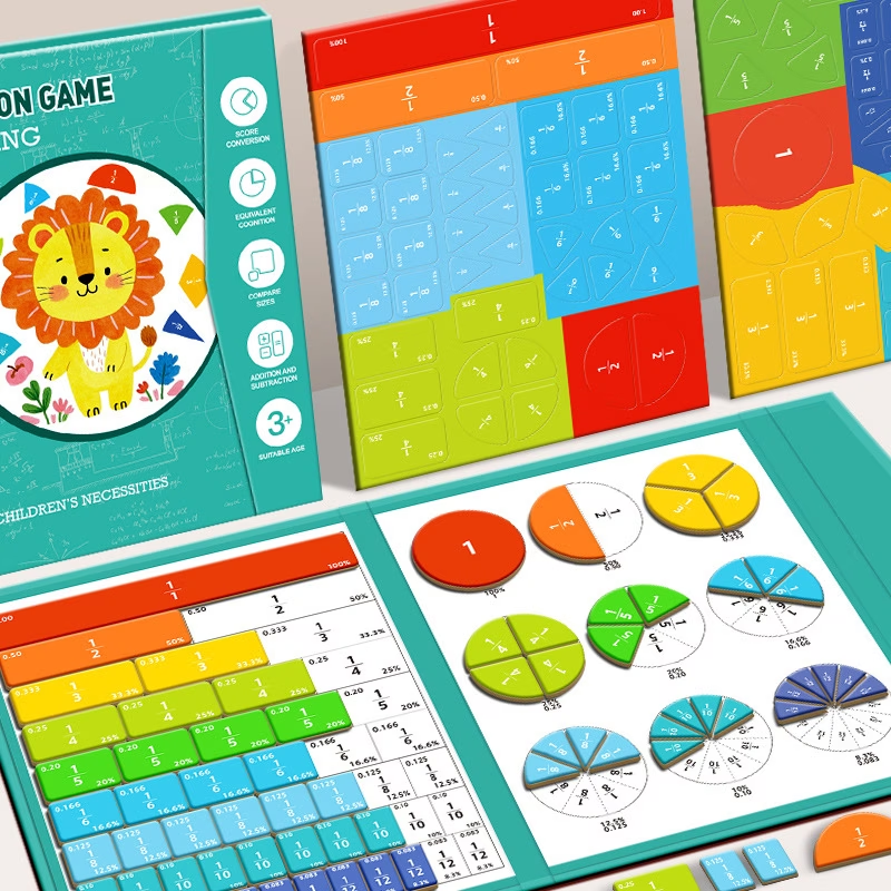 AliExpress Magnetic Fraction Tiles & Circles Set, Educational Math Manipulatives for Elementary Students, Homeschool Learning