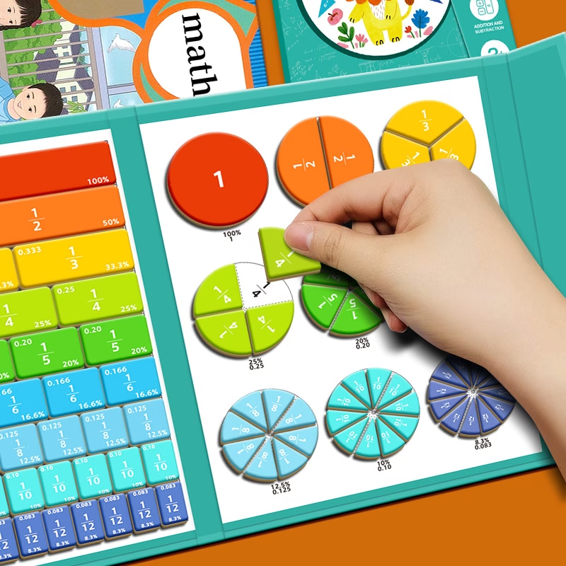 AliExpress Magnetic Fraction Tiles & Circles Set, Educational Math Manipulatives for Elementary Students, Homeschool Learning, view 2