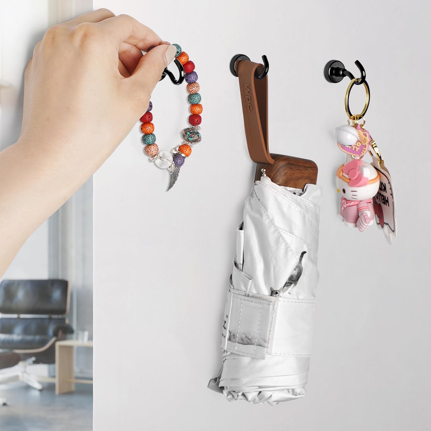 AliExpress Heavy-Duty Black Magnetic Hooks, view 3