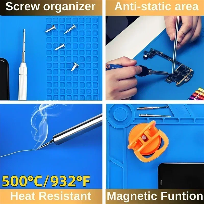 AliExpress Magnetic Silicone Soldering Repair Mat, view 4