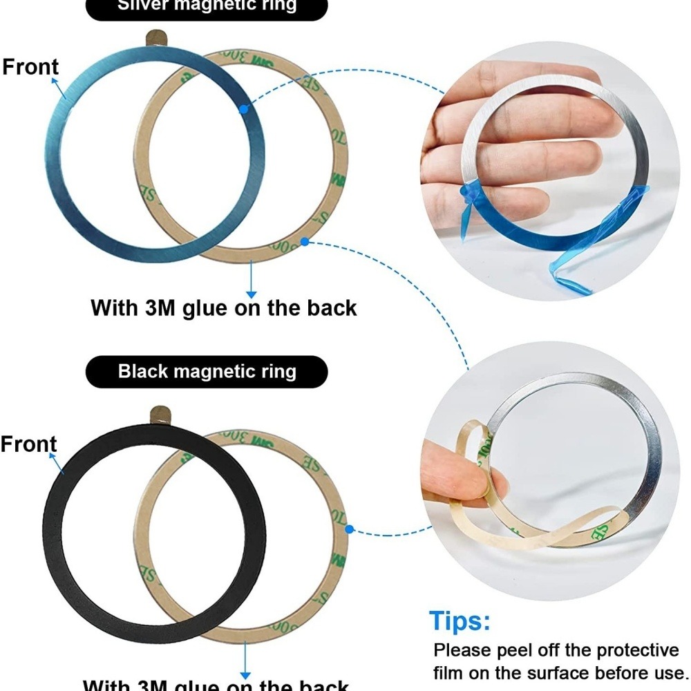 AliExpress Magnetic Metal Sticker Ring for Phones, view 2