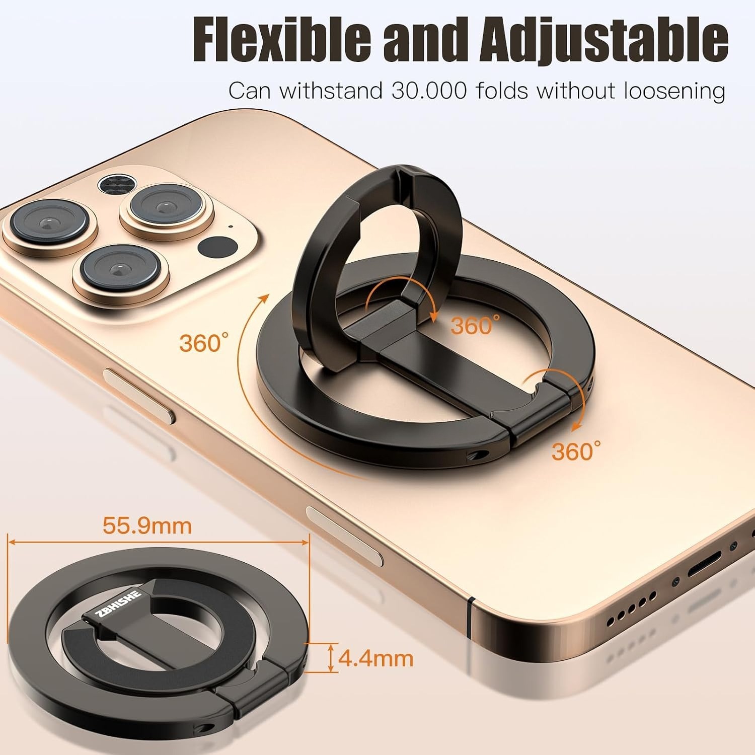 AliExpress Dual-Sided Magnetic Phone Ring Grip for MagSafe, view 3