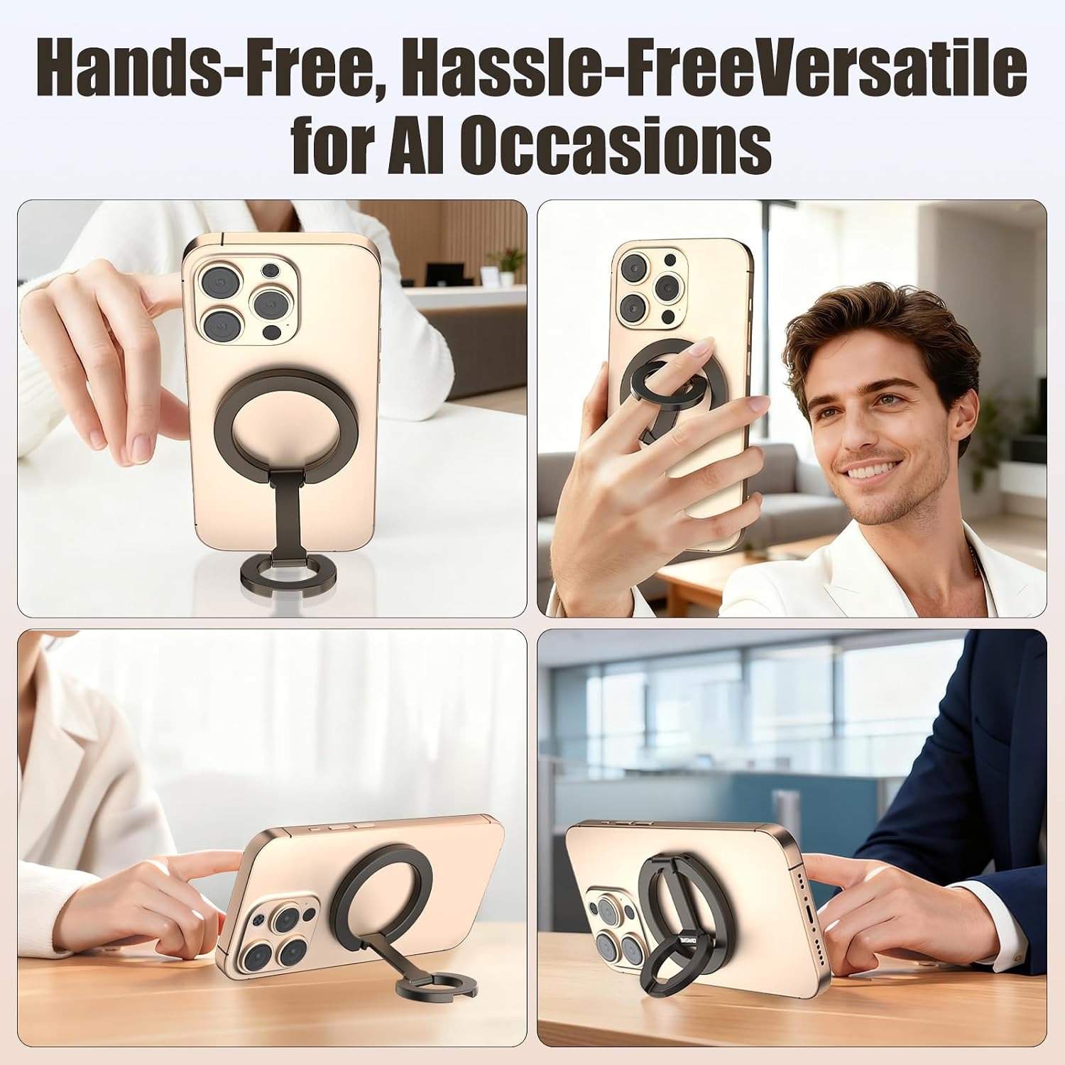 AliExpress Dual-Sided Magnetic Phone Ring Grip for MagSafe, view 4