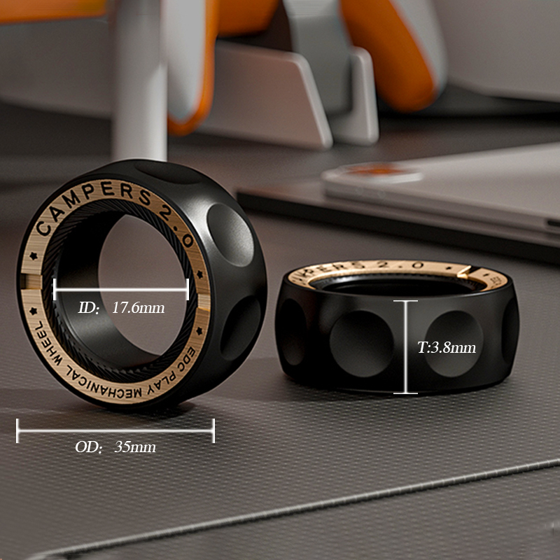 AliExpress Magnetic Ring for Stress Relief Anti-Anxiety Fidget Toy Spinner Ring for Adults Cool Gadgets for Men Women, Birthday Gift Idea, view 3