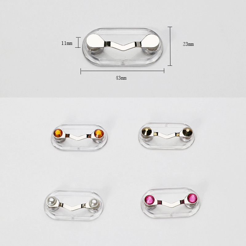 AliExpress Magnetic Sunglasses Glasses Holder Badge Hangaing Headset Brooch Durable Hook Multi-Purpose Magnetic Clip for Glasses Badge, view 6