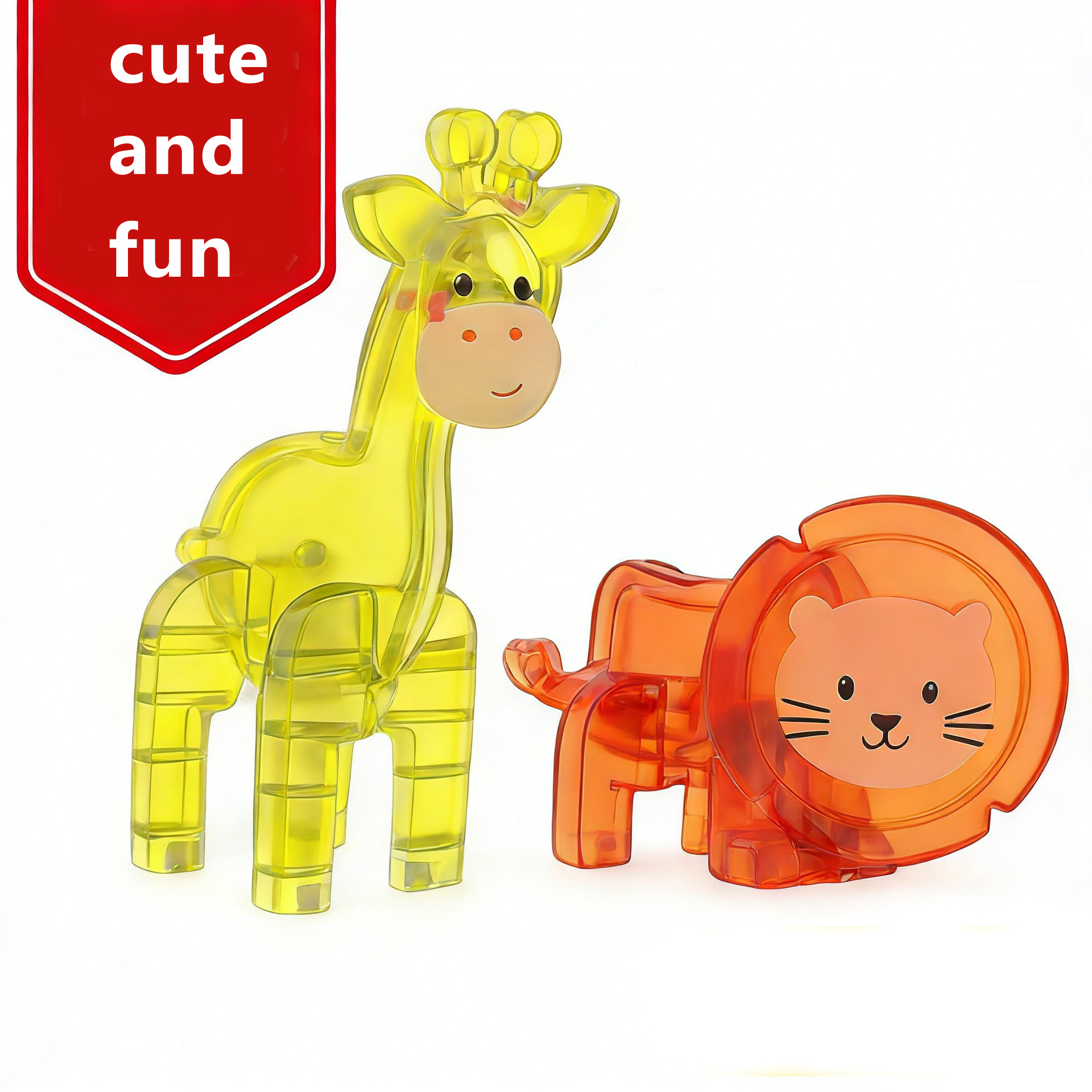 AliExpress Magnetic tile toy accessories, small animals, children's puzzle collage, suitable for birthday and holiday gifts, view 3