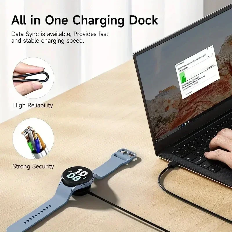 AliExpress Magnetic Wireless Charger for Samsung Galaxy Watch, view 4