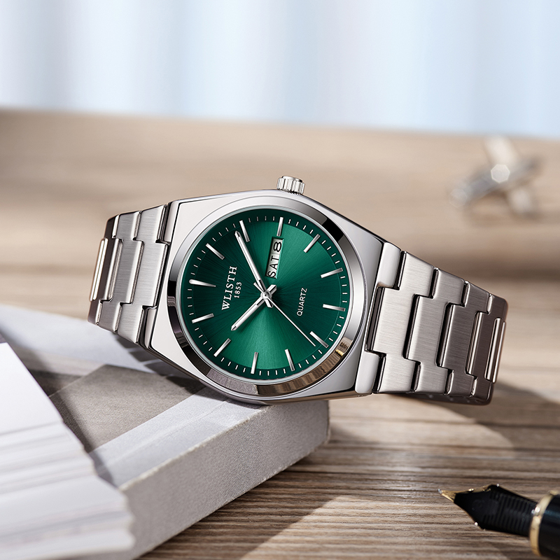 AliExpress Men's Stainless Steel Quartz Watch with Date, view 3