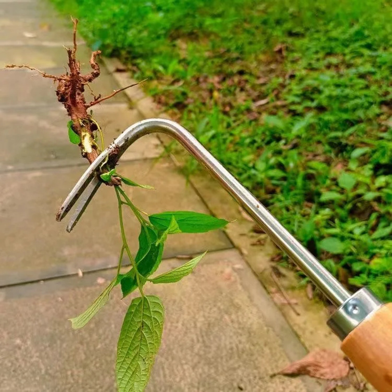 AliExpress Manual Weeding Machine Set: Mower Sickle + Road Crack Weeding Tool + Garden Hand Shovel - Heavy Duty Carbon Steel for Outdoor &, view 3