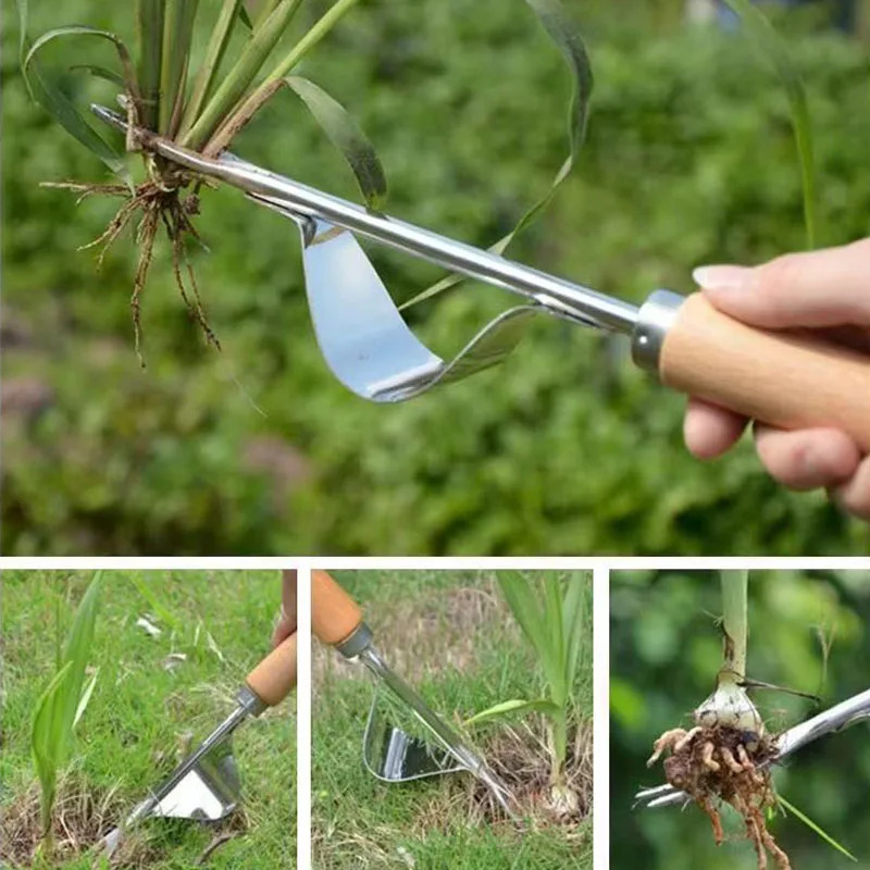 AliExpress Manual Weeding Machine Set: Mower Sickle + Road Crack Weeding Tool + Garden Hand Shovel - Heavy Duty Carbon Steel for Outdoor &, view 5