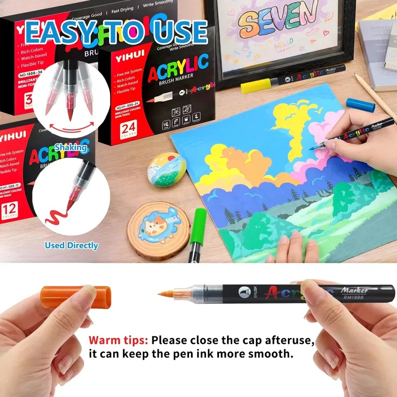 AliExpress Soft-Tip Metallic Liquid Ink Marker Pen, view 6