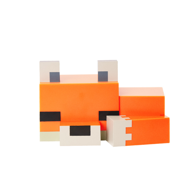 AliExpress MC Game Cute Fox Night Light Soft Orange Glow Officially Licensed Decor And Desk Lamp For Gaming Room Or Kids And Tween Bedroom, view 6