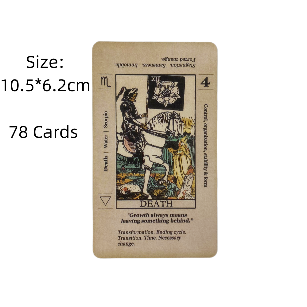 AliExpress Meaning Tarot Card With Meaning On Them Beginner Tarot Keyword Antiqued Tarot Deck Learn Tarot 78 Cards, view 2