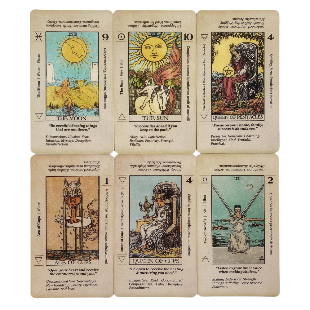 AliExpress Meaning Tarot Card With Meaning On Them Beginner Tarot Keyword Antiqued Tarot Deck Learn Tarot 78 Cards, view 3