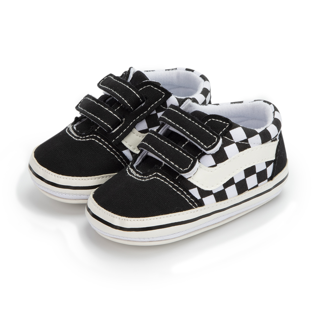 AliExpress Meckior Baby Boy Girl Shoes Canvas Sneakers Non-slip Rubber Sole Plaid Streaks First Walkers Infant Baby Unisex Casual Shoes