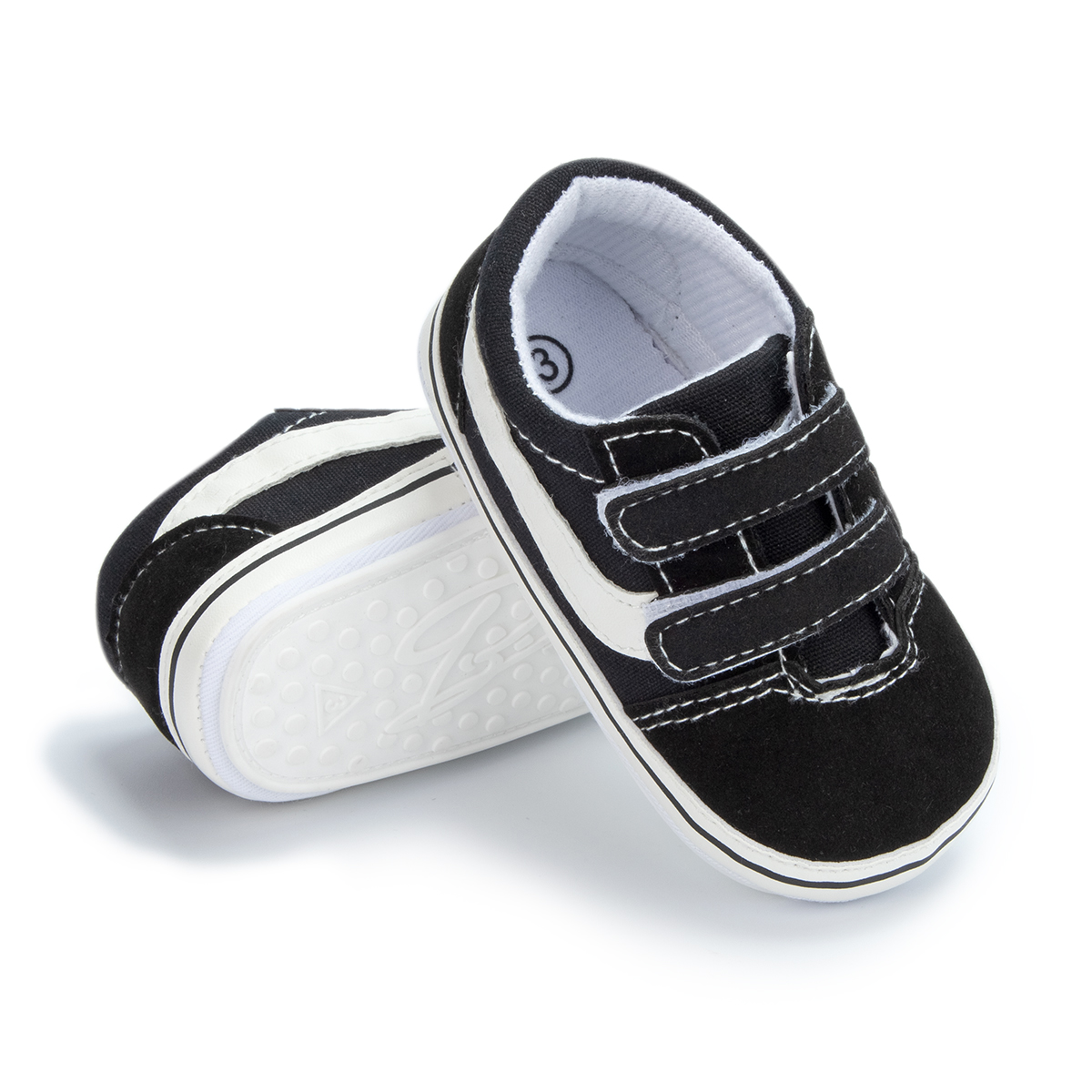 AliExpress Meckior Baby Boy Girl Shoes Canvas Sneakers Non-slip Rubber Sole Plaid Streaks First Walkers Infant Baby Unisex Casual Shoes, view 4