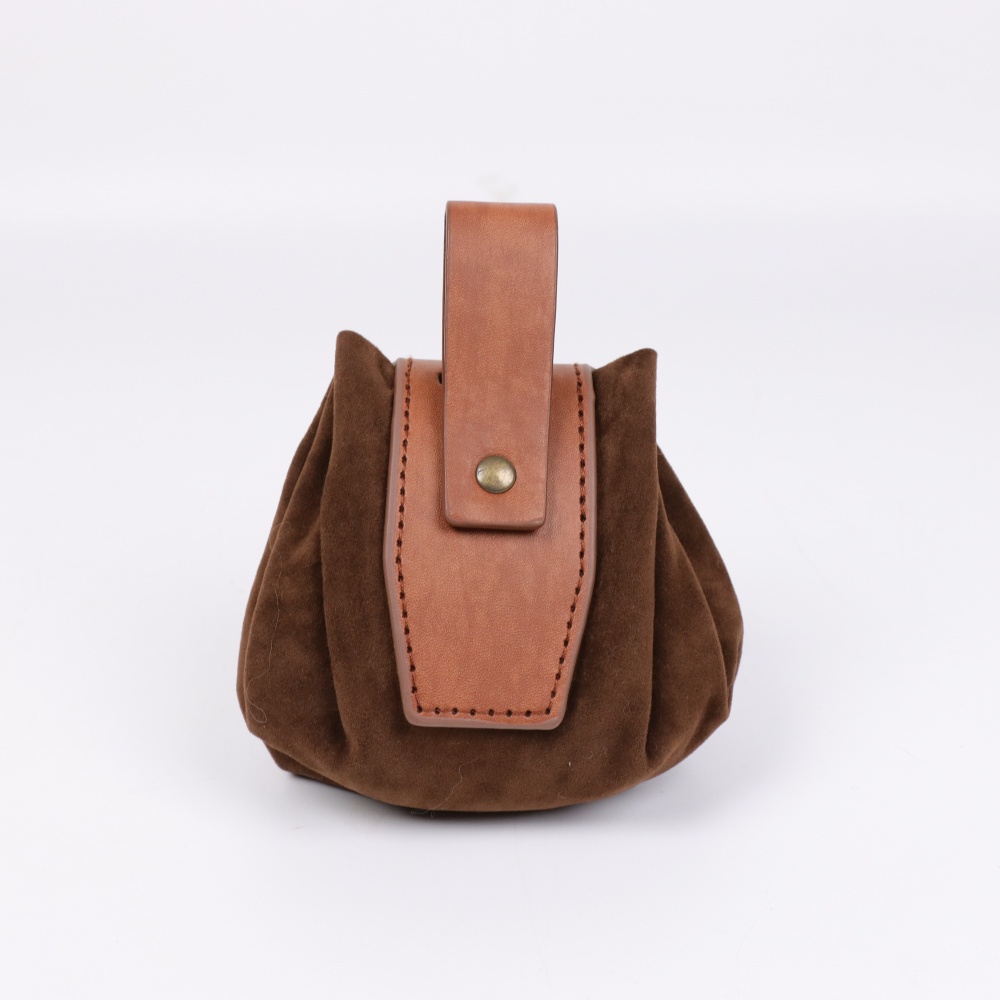 AliExpress Medieval Embossed Faux Leather Belt Bag, Retro Renaissance Portable Waist Pouch Coin Purse Dice Bag For LARP Ren Faire, view 5