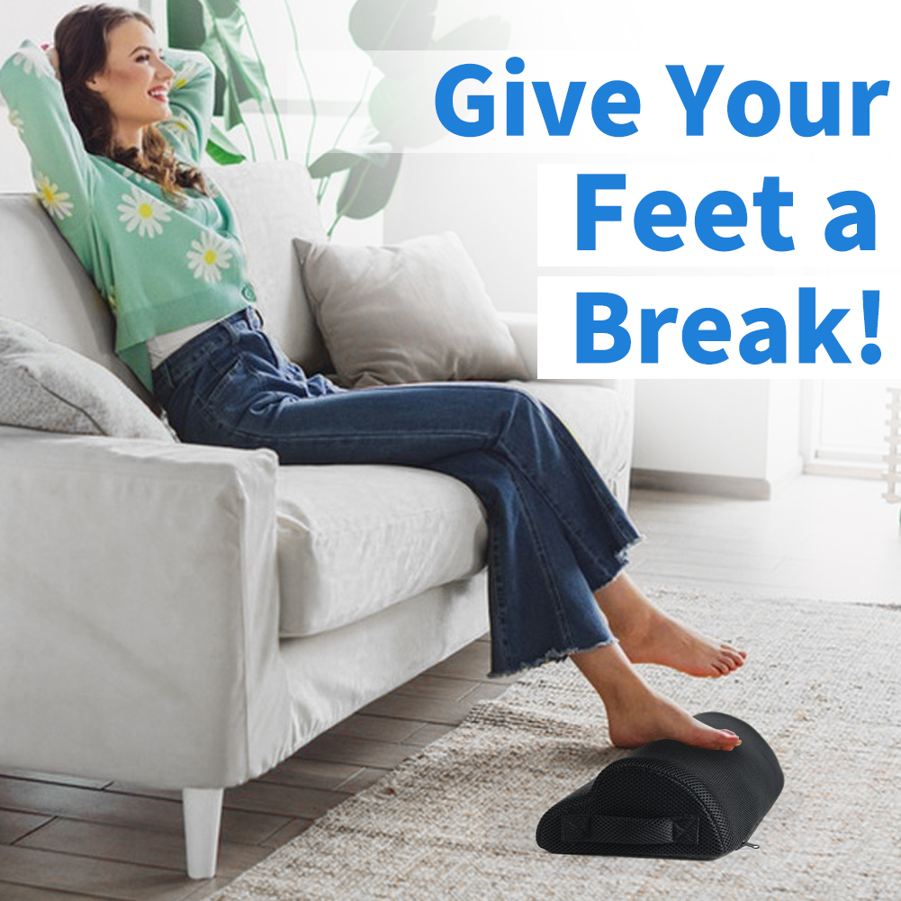 AliExpress Memory Foam Office Foot Stool & Under Desk Footrest Leg Elevation Pillow for Gaming & Home Office, view 5