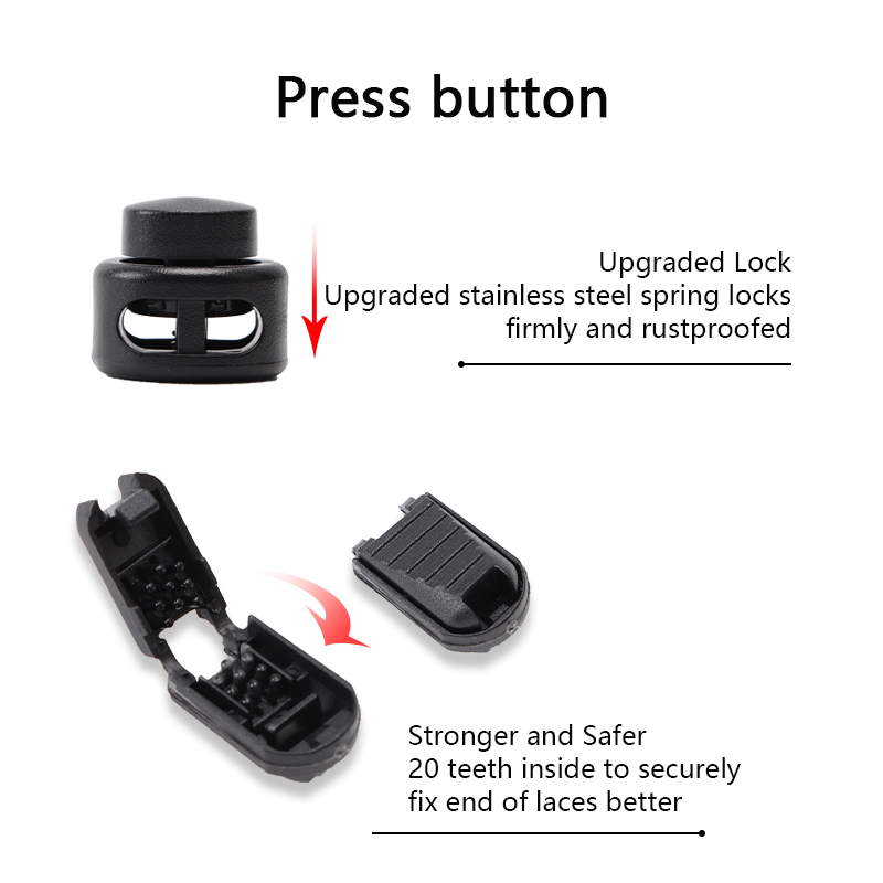 AliExpress Elastic No-Tie Shoelaces with Spring Button, view 5
