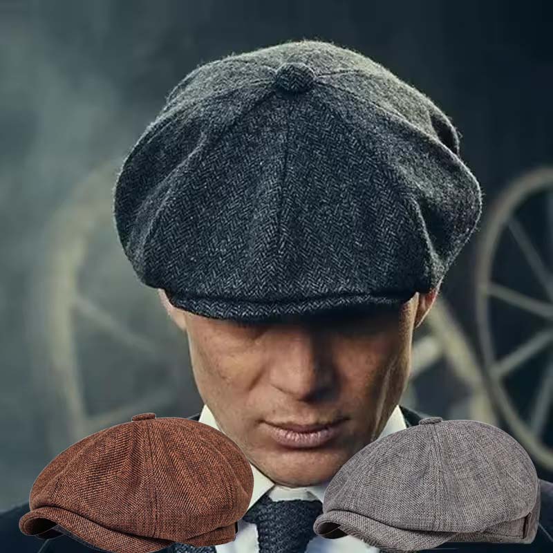 AliExpress Men's Retro Octagonal Newsboy Cap, view 2