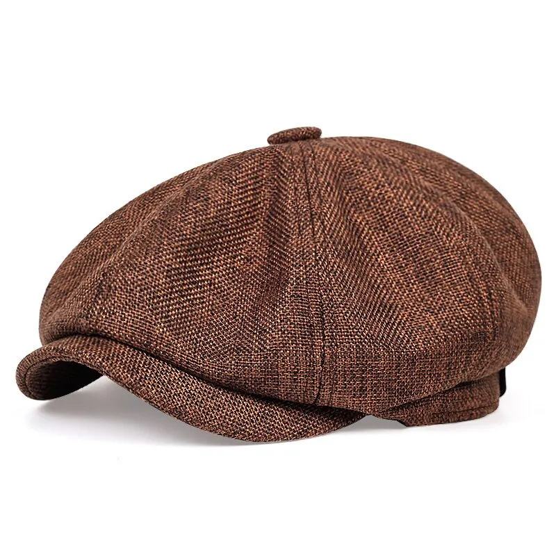 AliExpress Men's Retro Octagonal Newsboy Cap, view 4