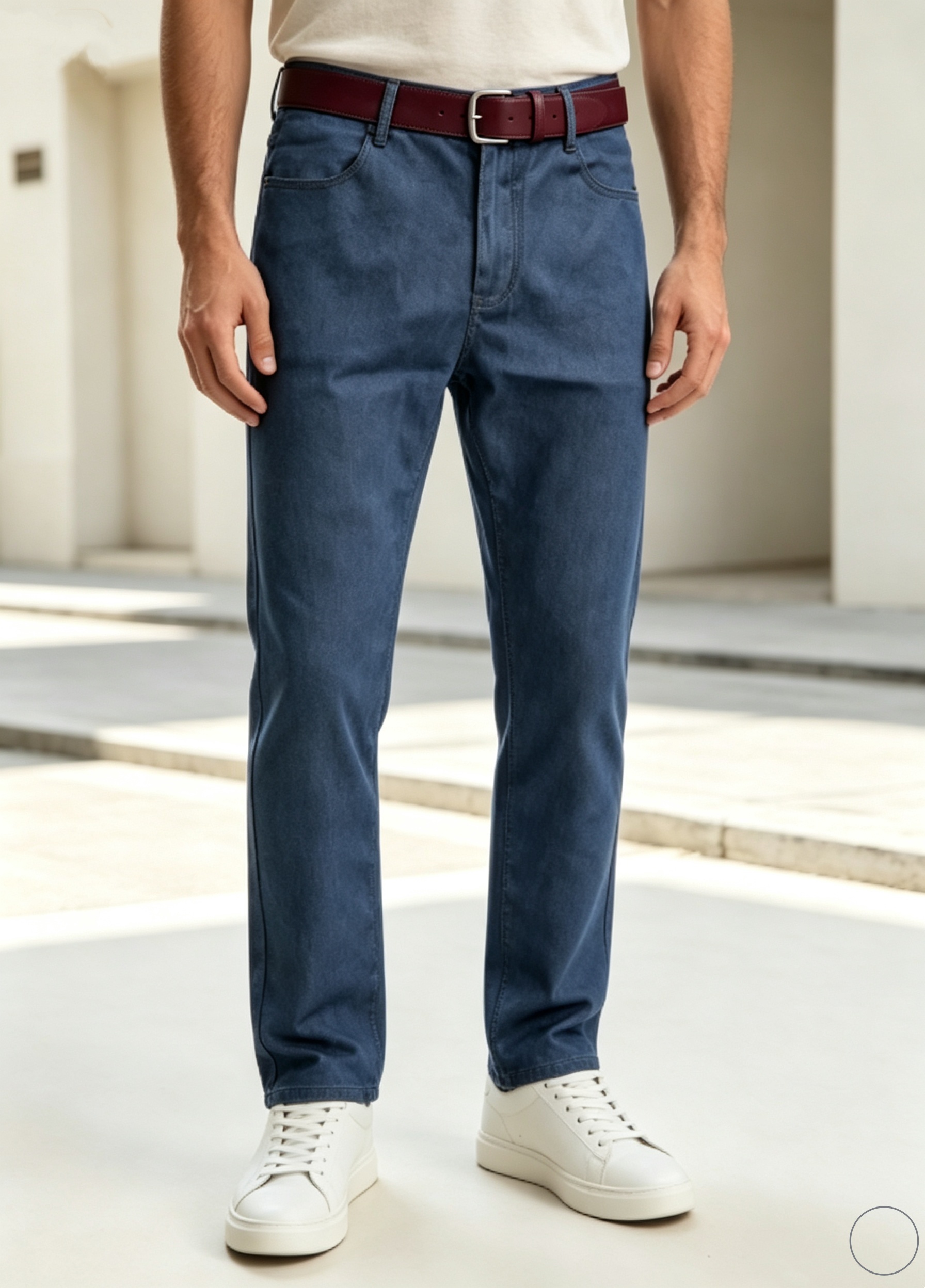 AliExpress Men Fashion Straight Jeans Mens 2024 New Stretch Slim Fit Pants Comfortable Soft Business Denim Trousers Male Brand Clothing, view 6