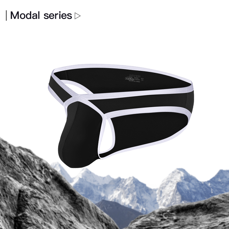 AliExpress Men Modal 3D Pouch Briefs Athletic Sports Male Breathable Skin-friendly Soft Underwear High Stretch Underpants for Daily Wear, view 3