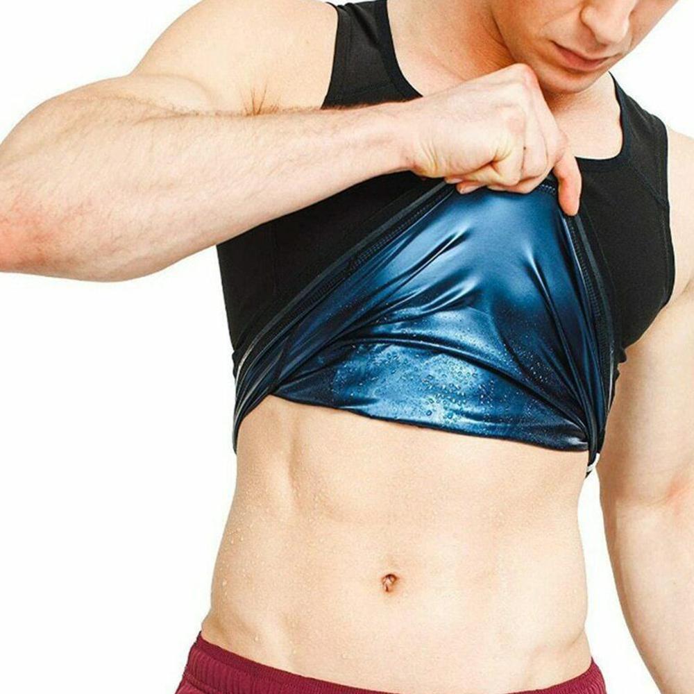 AliExpress Men Neoprene Sweat Sauna Vest Waist Trainer Slimming Body Shapers Vest Shapewear Corset Gym Underwear Women Fat Burn Tank Top, view 2
