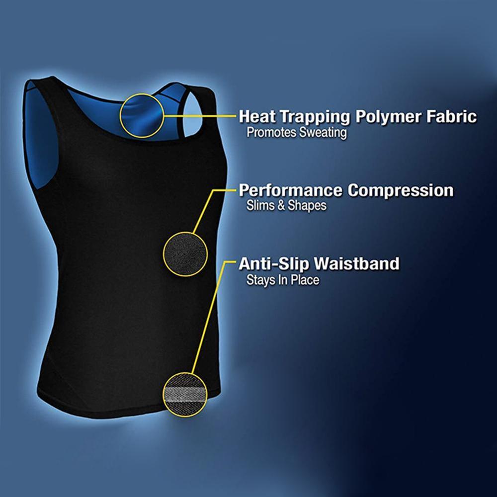 AliExpress Men Neoprene Sweat Sauna Vest Waist Trainer Slimming Body Shapers Vest Shapewear Corset Gym Underwear Women Fat Burn Tank Top, view 4