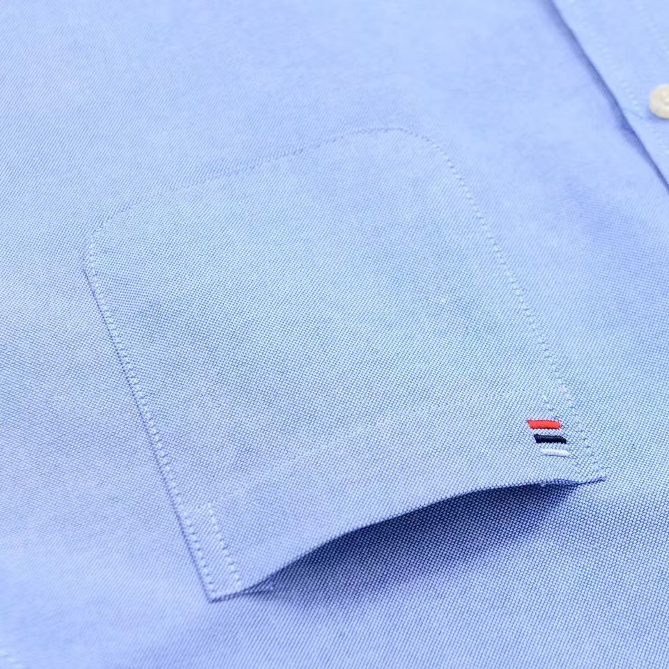 AliExpress Men's 100% Cotton Long-Sleeve Oxford Shirt, view 3